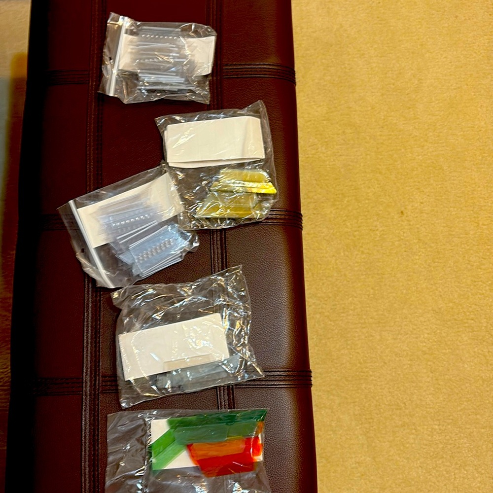 Lot 5 Packages Hanging File Folder Tabs with Inserts NWOT